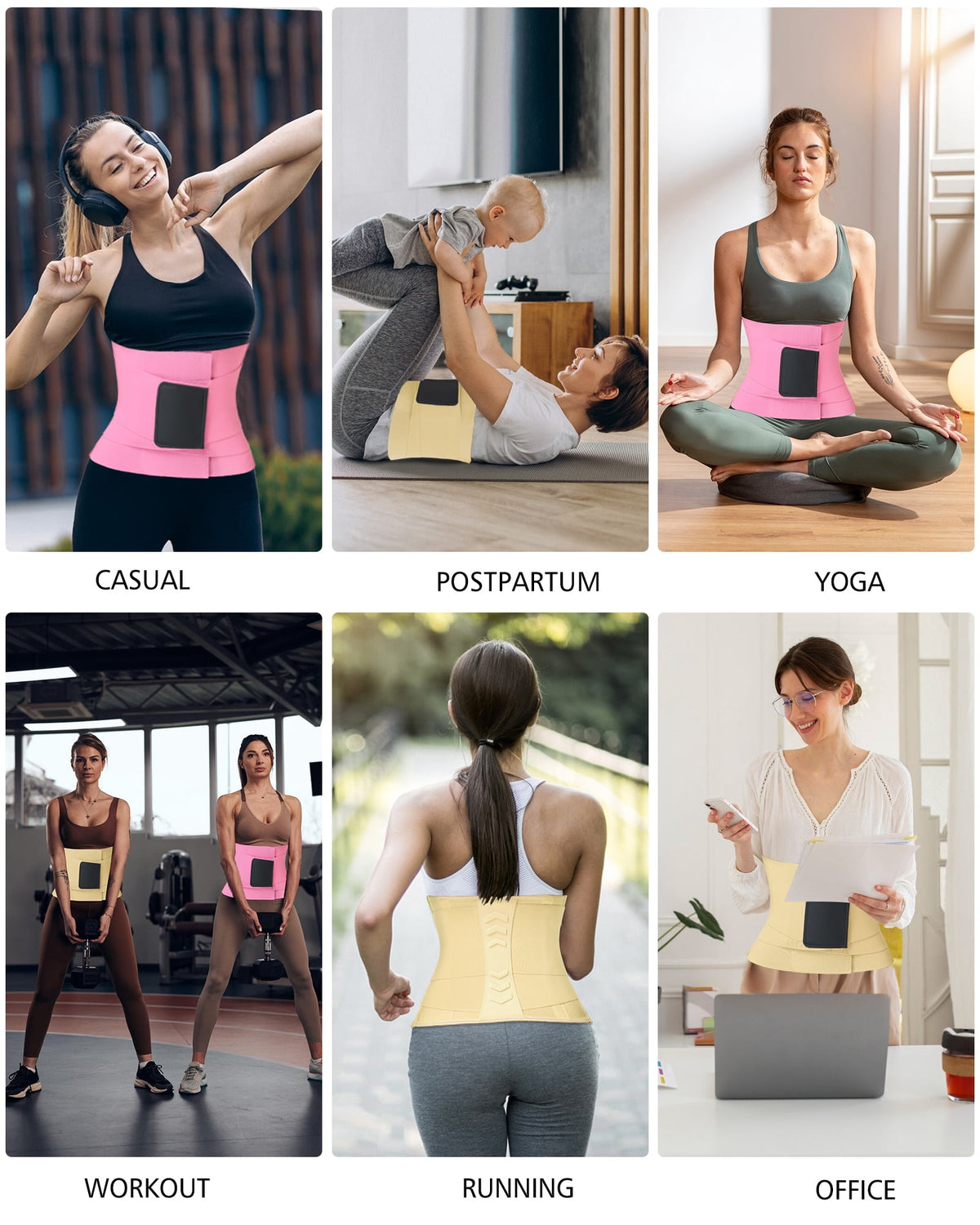 Waist Trainer for Women and Men Waist Cincher Trimmer Ab Belt with Triple Wrap